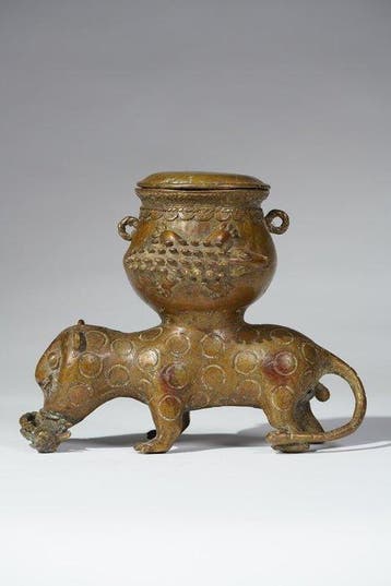 Een bronzen vat. - Akan - Ghana