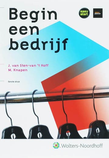 Begin een bedrijf 9789001301378 Jenny Van Sten-Van t Hoff, Verzenden, Jenny Van Sten-Van 't Hoff