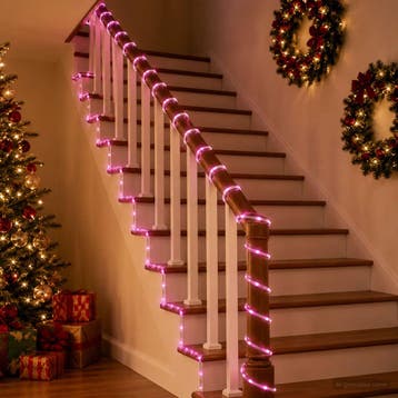 vidaXL LED-lichtslang voor de kerst 480 LEDs Roze 20 m, Diversen, Verzenden, Nieuw