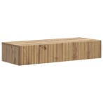 vidaXL Wandgemonteerde Zijtafel Artisanaal eiken 87,5 x 34,5, Verzenden, Nieuw