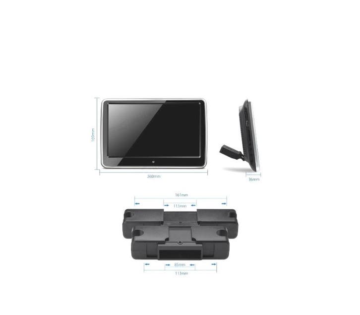 ÉCRAN TACTILE HD 10,1 AVEC HAUT-PARLEURS APPUI-TÊTE DVD HDM, Auto diversen, Autoradio's, Verzenden