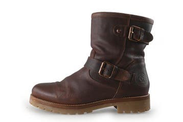 Panama Jack Biker boots in maat 41 Cognac, Kleding | Heren, Overige kleuren, Verzenden, Boots, Zo goed als nieuw