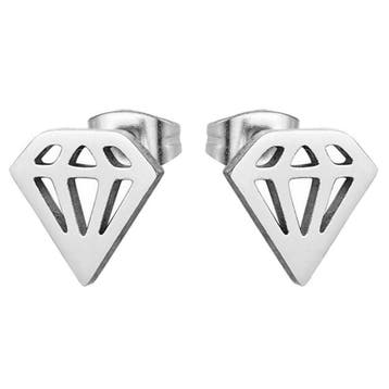 Fako Bijoux - Oorbellen - Steker - RVS - Stainless Steel -, Verzenden