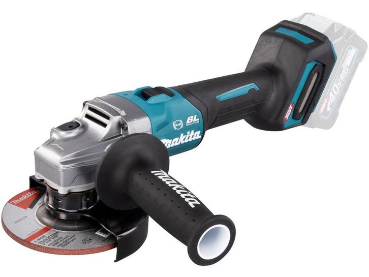Makita GA005GZ01 - 40V accu haakse slijper 125 mm - AFT, Doe-het-zelf en Bouw, Gereedschap | Slijpmachines, Zo goed als nieuw