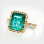 Sans prix de réserve - Bague - 14 carats Or jaune, IGI 4,22