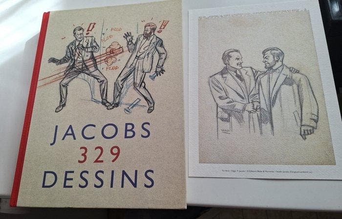 Blake & Mortimer - Jacobs 329 dessins + ex-libris - C - 1, Boeken, Stripverhalen