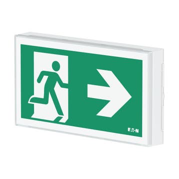 Eaton FlexiTech LED Lumière De Sortie De Secours Murale 20m, Verzenden