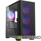 Montech AIR 100 ARGB Micro ATX Tempered Glass Zwart, Verzenden, Nieuw