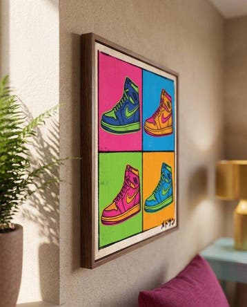 MEDSAN - Warhol Air Jordan () - UNIQUE WORK, Antiek en Kunst