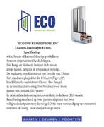 UNIEK Op de Ramen deuren markt 4 dubbel Glas 7 kamer profiel, Glas in lood, Minder dan 80 cm, Overige typen, Nieuw