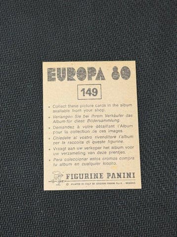 1980 Panini Europa 80 Paolo Rossi Sticker - Presque parfait