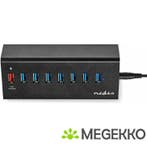 Nedis USB-Hub 8-Poorts USB 3.0 met Externe Voeding QC3.0, Verzenden