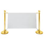 Banner-/Afzetpalen | Goudkleurig | Doekbreedte 131cm |, Verzenden, Nieuw in verpakking