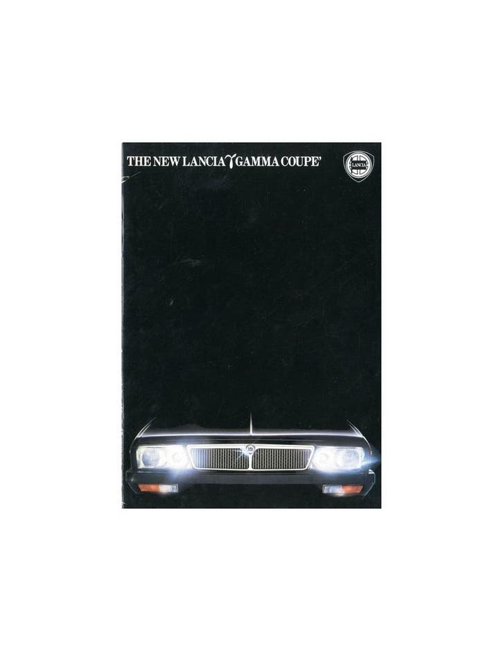1981 LANCIA GAMMA COUPE BROCHURE ENGELS, Livres, Autos | Brochures & Magazines