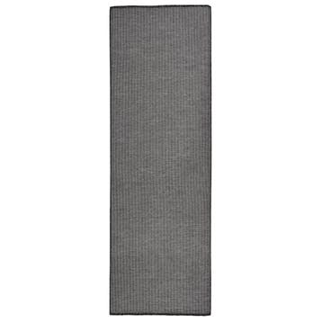vidaXL Buitenkleed platgeweven 80x250 cm grijs, Verzenden, Nieuw