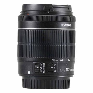 Canon EF-S 18-55mm f/3.5-5.6 IS STM met garantie, Ophalen of Verzenden, Gebruikt
