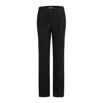 Marc Aurel • zwarte kanten broek • 36, Kleding | Dames, Marc Aurel, Verzenden, Zwart, Nieuw