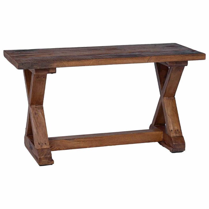 Bank Massief Hout | Retour Deal | Snel weg! (eetkamerbank), Huis en Inrichting, Stoelen, Overige kleuren, Zo goed als nieuw, Hout