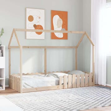 vidaXL Bedhuis massief grenenhout 80x200 cm, Verzenden