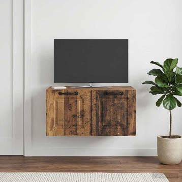 vidaXL Wandmontage TV-kast Oud hout 59,5 x 41 x 30 cm, Verzenden, Nieuw