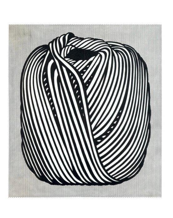 Roy Lichtenstein - “Ball of Twine, 1963”, Antiek en Kunst, Kunst | Tekeningen en Fotografie