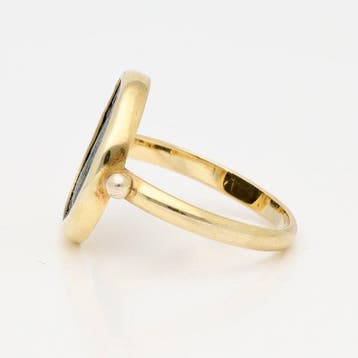 Bague - 14 carats Or jaune - Pièce