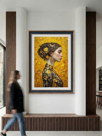 Mrs Art Prime - Soldier of Love in Gustav Klimt Style #05, Antiquités & Art
