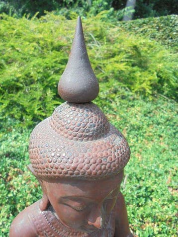 Groot Boeddha beeld / Hoogte 84 cm - Myanmar (Zonder, Antiek en Kunst