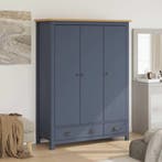 vidaXL Kledingkast Hill 3 deuren 127x50x170 cm grenenhout, Huis en Inrichting, Kasten | Kleerkasten, Verzenden, Nieuw