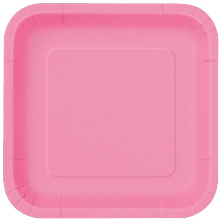 Borden Vierkant Roze 23cm 14st, Hobby & Loisirs créatifs, Articles de fête, Envoi