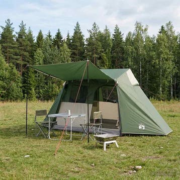 vidaXL Tunneltent Groen 475 x 220 x 192 cm, Verzenden, Nieuw