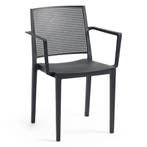 Stoel | Kunststof | Zwart | In-/Outdoor | 570x540x830(h)mm, Zakelijke goederen, Verzenden, Nieuw in verpakking