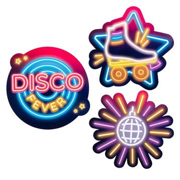 Disco Decoratie set 3 delig, Hobby & Loisirs créatifs, Articles de fête, Verzenden