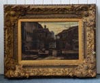 Theo Goedvriend (1879-1969) - Stadsgezicht met een plein