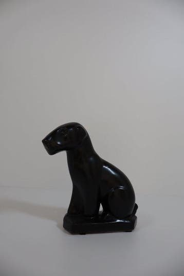 Fontinelle - Beeld, Zittende hond - 20 cm - Aardewerk