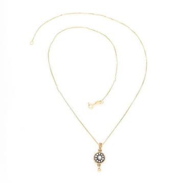 Collier - 14 carats Or jaune Diamant (Naturelle)