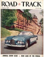 1955 ROAD AND TRACK MAGAZINE JANUARI ENGELS, Ophalen of Verzenden, Nieuw