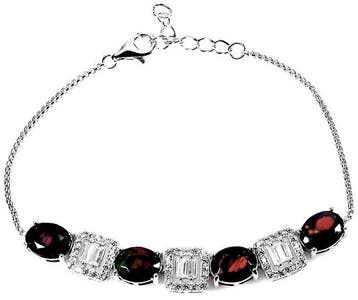 Sans prix de réserve - Bracelet Or blanc plaqué, argent 925