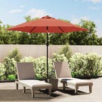 vidaXL Parasol met metalen paal 300 cm terracottakleurig, Tuin en Terras, Verzenden, Nieuw