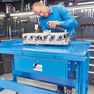 Datona Montagetafel verrijdbaar - blauw - Datona, Ophalen of Verzenden