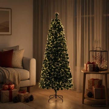 vidaXL Glasvezel kerstboom 120 cm 12 LEDs Warmwit PVC Groen, Verzenden, Nieuw