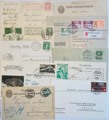Zwitserland - 1878–1954 - Zeer diverse, Gestempeld