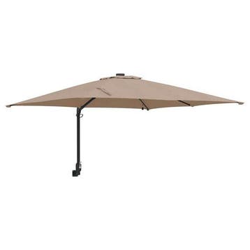 Parasol LED Taupe inclinable - Seconde chance deco jardin, Jardin & Terrasse, Verzenden