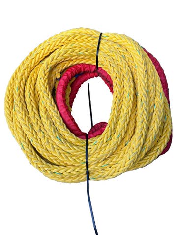 Yellow-Shark blue Meerlijn touw soepel 15MTR 36MM 1 Oog B..., Watersport en Boten, Verzenden, Nieuw
