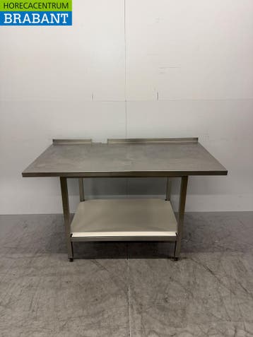 RVS Werktafel met onderschap 150 x 80 x 89 cm Horeca, Ophalen of Verzenden