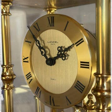 Pendule - Lancel Paris - Vintage Metaal - 1970-1980 - Kwarts, Antiquités & Art