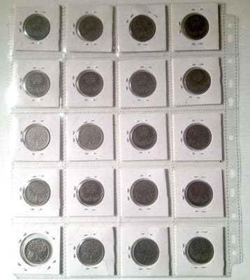 Portugal. 1 Escudo 1927 - 1968 Amazing lot of 20 Coins of 1