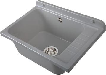 Bac de lavage mural 58x38cm Gris - Produit retour -33%, Verzenden, Nieuw
