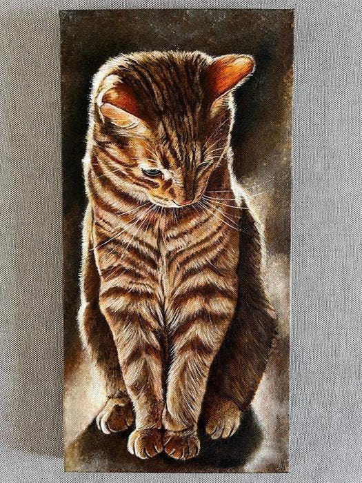 Miranda Assink (1970) - Kat, Antiek en Kunst, Kunst | Schilderijen | Klassiek