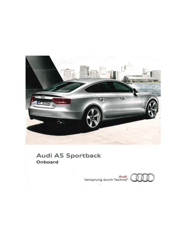 2011 AUDI A5 SPORTBACK CD ONBOARD, Autos : Divers, Modes d'emploi & Notices d'utilisation, Enlèvement ou Envoi